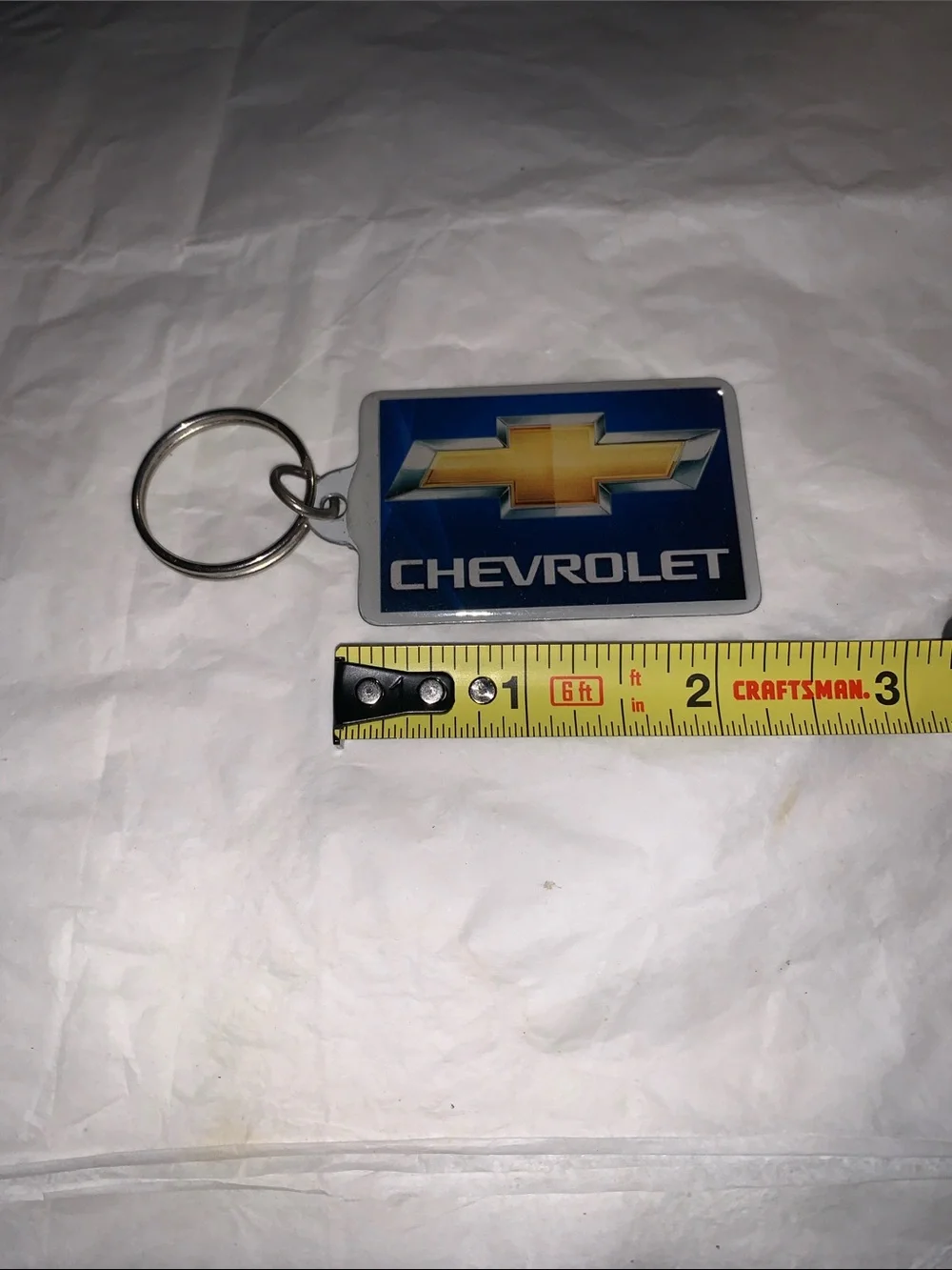 Blue & Gold Chevrolet Keychain - Men Accessories